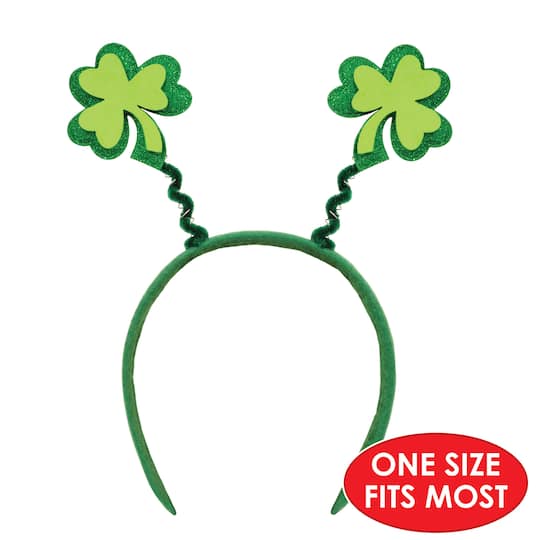 Beistle Adult Green Glittered Shamrock Boppers, 2ct.